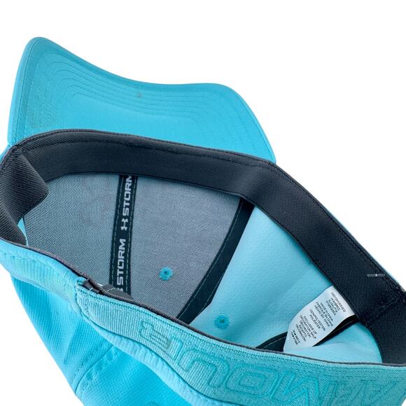 Under Armour Storm Headline Hunt Baseball Fitted Cap Mens XL Blue 100% Polyester - Picture 7 of 10